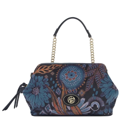 Ynot aksamitna torebka z długim paskiem