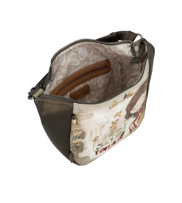 Anekke Muse pojemna torebka na ramię z dziewczynką