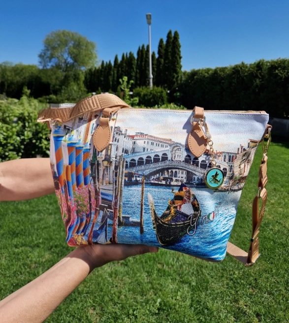 Torebka shopper z nadrukiem Wenecji