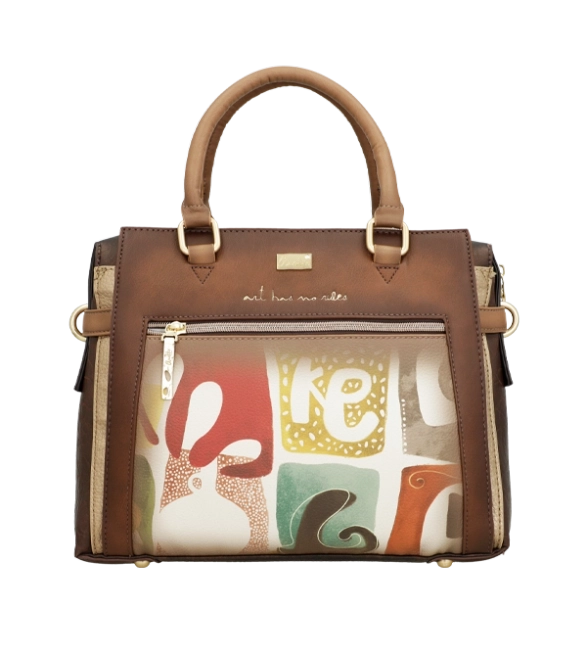 Anekke Muse pojemna torebka kuferek z uchwytami i długim paskiem