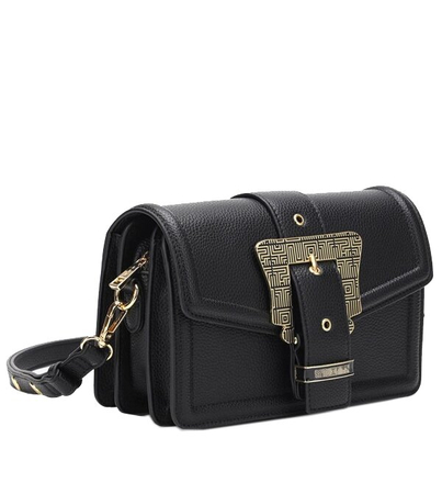 Ynot Milano czarna torebka na ramię ze złotą klamrą