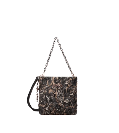 Anekke Smart Pack kwadratowa drapowana torebka z łańcuszkiem i paskiem