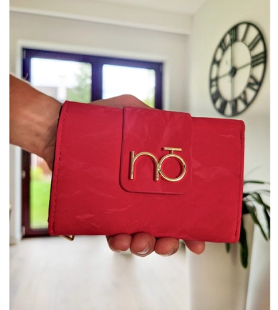 Nobo portfel średni klasyczny czerwony