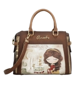 Anekke Muse pojemna torebka kuferek z uchwytami i długim paskiem