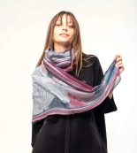 Anekke Core szal duży z nadrukiem