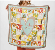 Anekke Muse szal kolorowy kwadratowy 