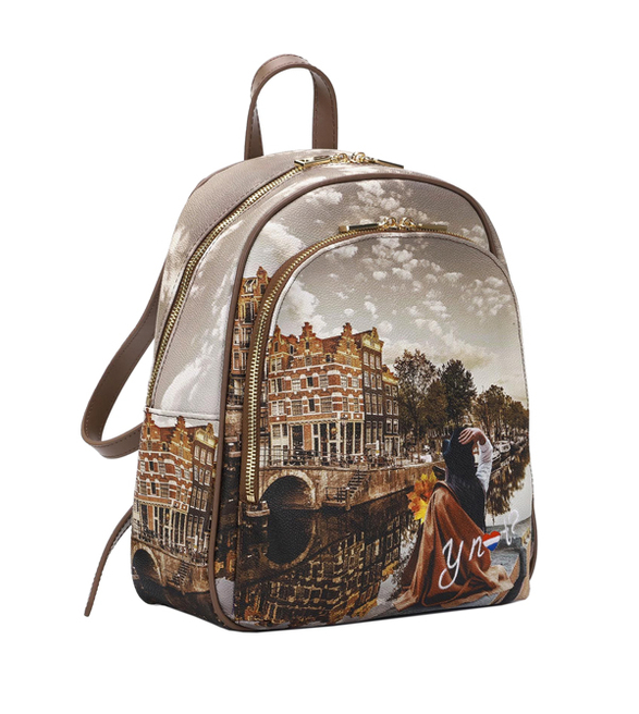Plecak damski z motywem Amsterdamu