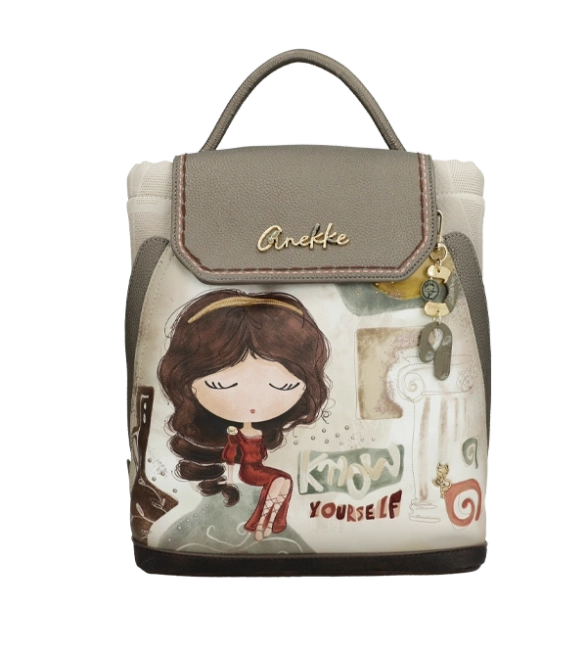 Anekke Muse kolorowy plecak z nadrukiem