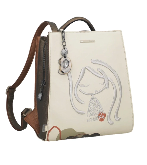 Anekke Sophia Gaia plecak z haftowanym motywem