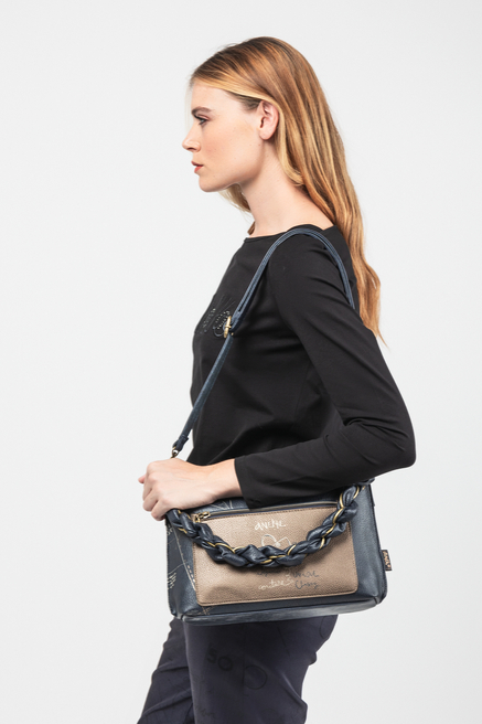 Anekke Mademoiselle Boutique średnia torebka z ozdobnym uchwytem i długim paskiem