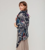 Anekke Imaginary duży szal z nadrukiem