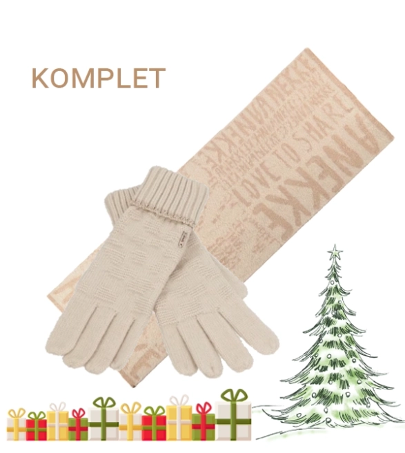 Zestaw Anekke szal i rękawiczki