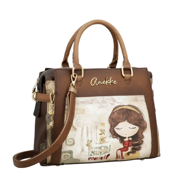 Anekke Muse pojemna torebka kuferek z uchwytami i długim paskiem