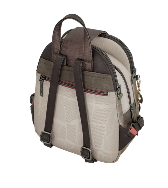 Anekke Muse śliczny plecak miejski z ozdobną klapką i nadrukiem