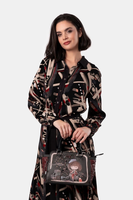 Anekke Mademoiselle torebka z krótkimi rączkami i długim paskiem