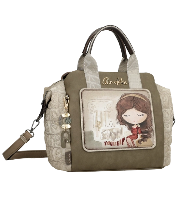 Anekke Muse torebka kuferek z krótkimi uchwytami i długim paskiem