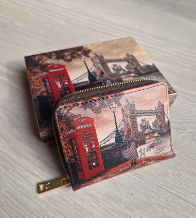 Ynot średni sztywny portfel Jesienny Londyn