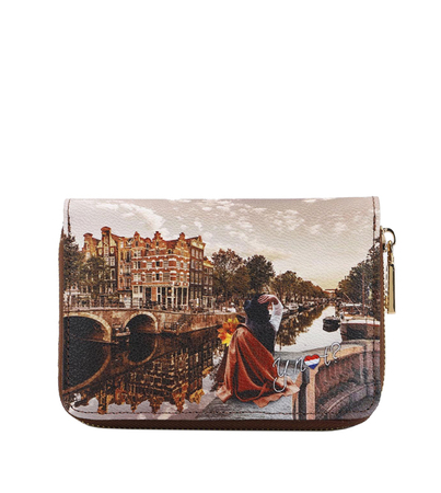 Portfel średniej wielkości z motywem Amsterdamu