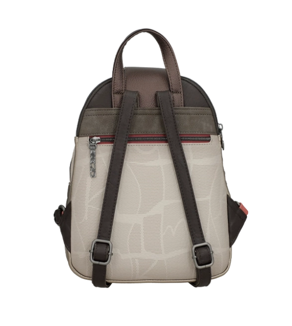 Anekke Muse śliczny plecak miejski z ozdobną klapką i nadrukiem