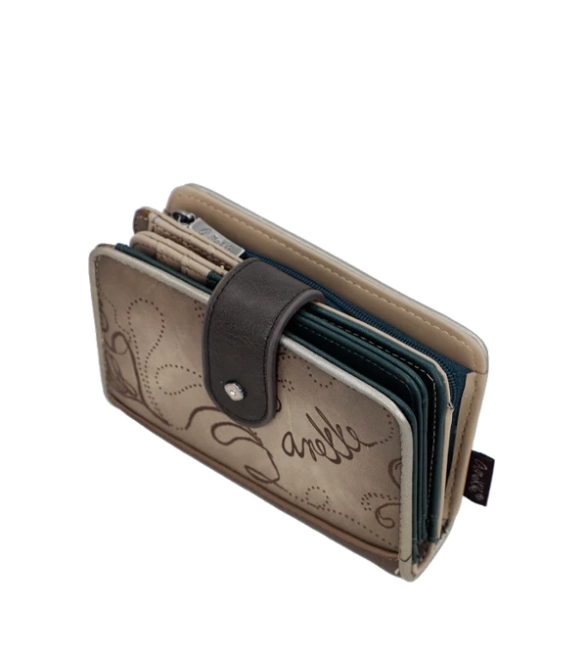 Anekke Real portfel średni sztywny RFID