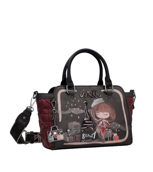 Anekke Mademoiselle torebka z krótkimi rączkami i długim paskiem