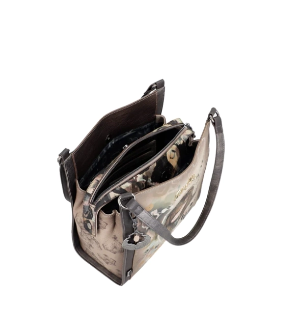 Anekke Real trzykomorowa stylowa torba na ramię