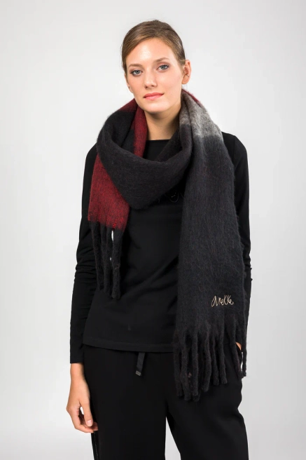 Anekke duży miękki szal ze wzorem