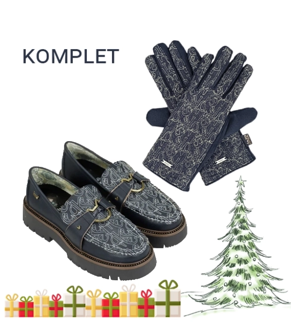 Anekke buty loafersy i rękawiczki