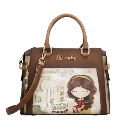 Anekke Muse pojemna torebka kuferek z uchwytami i długim paskiem