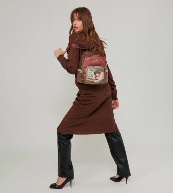 Anekke Core plecak miejski  z nadrukami