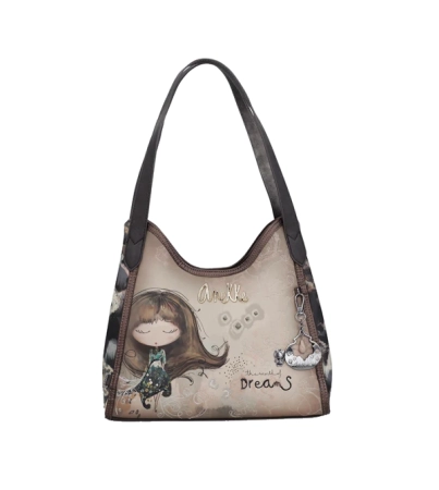 Anekke Rea elegancka torba na ramię z nadrukiem