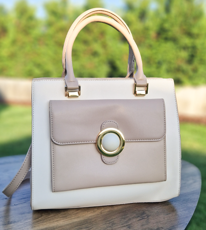 Menbur torebka klasyczna w 3 odcieniach beżu