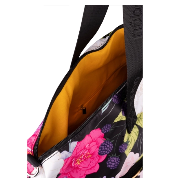 Pojemna torba shopper w kwiaty