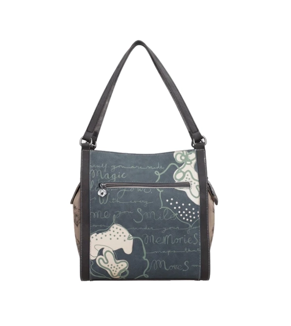 Anekke Real trzykomorowa stylowa torba na ramię