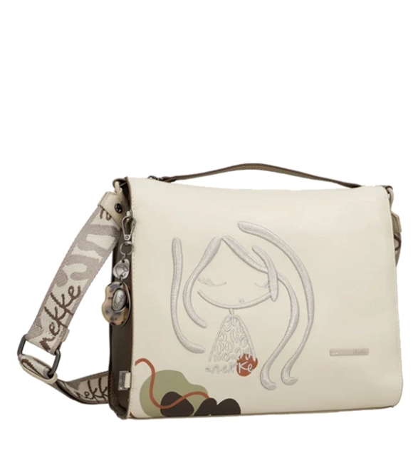 Anekke Sophia Gaia duża listonoszka na ramię z haftem