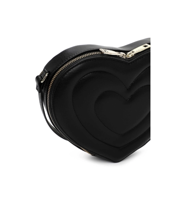 Emily&Noah mała czarna torebka w kształcie serca