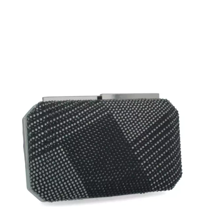 Menbur czarna torebka wizytowa z kryształkami