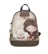 Anekke Muse śliczny plecak miejski z ozdobną klapką i nadrukiem