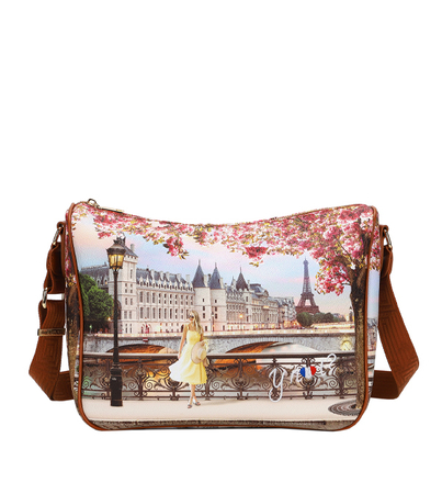 Duża listonoszka z nadrukiem Paryża