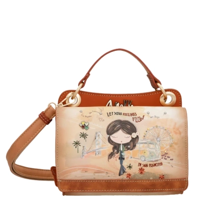 Anekke Peace & Love mała torebka z nadrukiem i zdobieniami