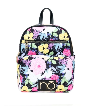 Kolorowy lekki plecak Nobo z motywem kwiatowym
