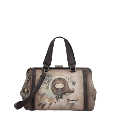 Anekke Real elegancka torba z uchwytami i paskiem