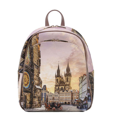 Ynot miejski plecak z nadrukiem starówki w Pradze