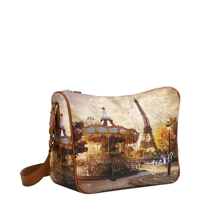 Duża listonoszka z motywem jesiennego Paryża