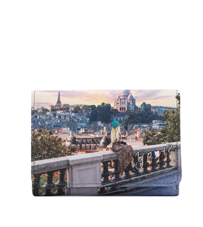 Portfel średniej wielkości z motywem Paryża