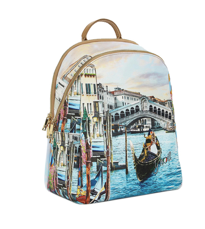 Plecak dwukomorowy z motywem Wenecji 