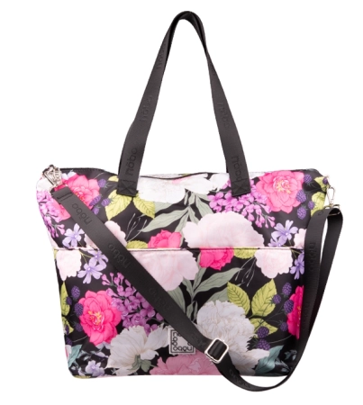 Pojemna torba shopper w kwiaty