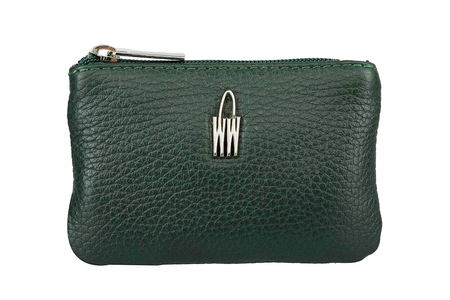 Wojewodzic etui zielone ze skóry naturalnej