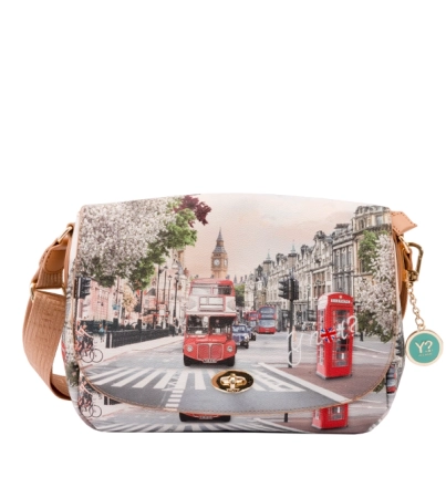 Ynot Milano listonoszka z kolorowym nadrukiem Londynu