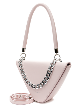 Keddo torebka trójkątna z doczepianym ozdobnym łańcuszkiem 